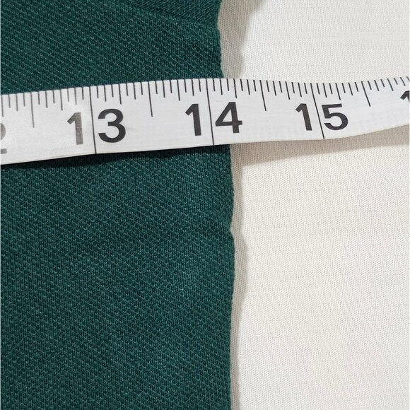 Children's Place Green Short Sleeve Puff Sleeve Uniform Ruffle Polo sz med 7/8 - Picture 4 of 8